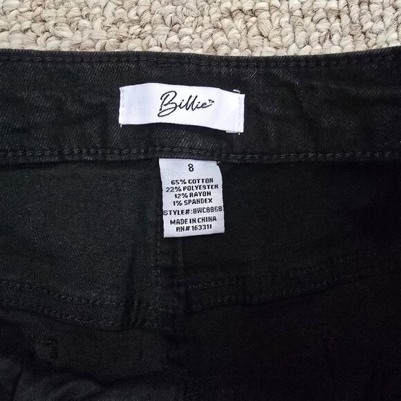 NWT Billie Women's High-Rise Black Capri Jeans Size 8 - Picture 4 of 9